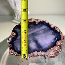 Load image into Gallery viewer, High quality - blue flower agate slab / slice (natural color)