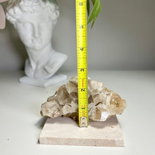 Load image into Gallery viewer, Benz Calcite with Pyrite | Golden Pyrite Inclusions | Daye Mine China | Natural Calcite Crystal Specimen | Mineral Display