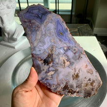 Load image into Gallery viewer, High quality - blue flower agate slab / slice