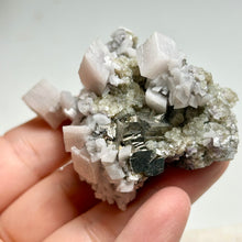 Load image into Gallery viewer, Cubic Calcite on Pyrite | Daye Mine, China | Natural Mineral Specimen