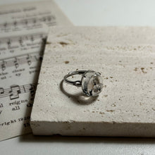 Load image into Gallery viewer, Ancient Water "Enhydro" Quartz Ring – S925 Sterling Silver One-of-a-Kind Jewelry