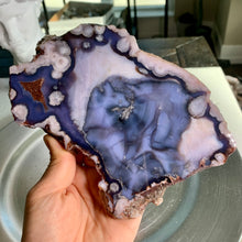 Load image into Gallery viewer, High quality - blue flower agate slab / slice