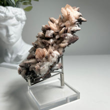 Load image into Gallery viewer, Large Pink Calcite Cluster with Dogtooth Crystals and Frosty Sparkling Matrix|Natural Mineral Decor and Heart Chakra Healing