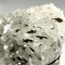 Load image into Gallery viewer, Large Calcite & Pyrite Cluster on Matrix | Sparkling White Crystal Plate for Home Décor & Energy Clearing