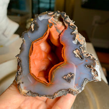 Load image into Gallery viewer, Rare - High quality Argentina red fox agate geode with UV reaction