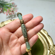 Load image into Gallery viewer, Dzi Bead Bracelet | Tibetan Inspired Bracelet | Handmade Artisan Jewelry