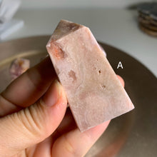 Load image into Gallery viewer, High quality - pink amethyst flower agate tower/ point