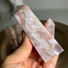 Load image into Gallery viewer, High quality- pink amethyst flower agate tower/ point