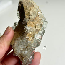 Load image into Gallery viewer, Glassy Moss Fluorite on Matrix | Natural Green Fluorite Crystal | Mineral Specimen | Home Decor | A or B