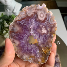 Load image into Gallery viewer, Top quality - pink amethyst flower agate slab/slice