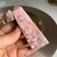 Load image into Gallery viewer, High quality - pink amethyst flower agate tower/ point