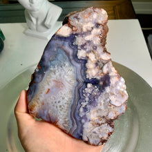 Load image into Gallery viewer, Top quality - blue flower agate slab / blue flower agate slice