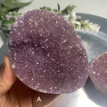Load image into Gallery viewer, Top quality- rainbow amethyst / colorful amethyst with druzy from Uruguay