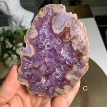 Load image into Gallery viewer, Top quality - pink amethyst flower agate slab/slice