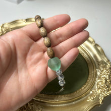 Load image into Gallery viewer, Still Water Bracelet | Agarwood Bracelet | Nepalese Glass Beads | Handmade Artisan Jewelry | Zen Inspired Bracelet