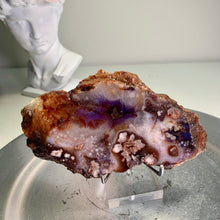 Load image into Gallery viewer, High quality- blue flower agate slab / slice ( natural color )