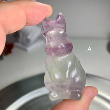 Load image into Gallery viewer, High quality - fluorite bunny / fluorite yoga frog