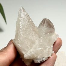 Load image into Gallery viewer, White Dog-tooth Calcite Cluster — Clear Pointed Calcite Crystals with Natural Sparklew