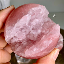 Load image into Gallery viewer, Rare - Natural color top quality red strawberry druzy sphere