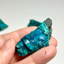 Load image into Gallery viewer, Natural Chrysocolla on Matrix – Blue Green Copper Mineral Specimens | One of a Kind Selection (A–I) | Peru