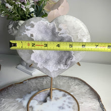 Load image into Gallery viewer, Rare - top quality druzy agate heart from Brazil (free stand)