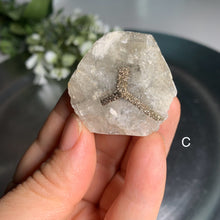 Load image into Gallery viewer, Rare - Benz calcite with pyrite