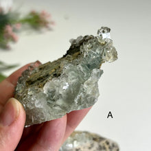 Load image into Gallery viewer, Glass Moss Fluorite on Matrix – Natural Green Fluorite Crystal Cluster, Raw Mineral Specimen, One of a Kind Decor