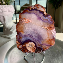 Load image into Gallery viewer, High quality - blue flower agate slab/ slice