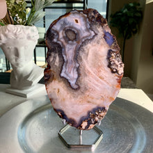 Load image into Gallery viewer, High quality - blue flower agate slab / slice