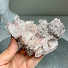 Load image into Gallery viewer, Top quality - double side pink lemurian quartz cluster from Colombia