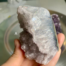 Load image into Gallery viewer, Top quality - rainbow amethyst tower from Uruguay / colorful amethyst druzy towers