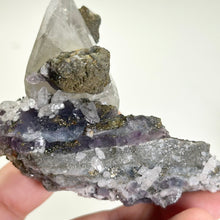 Load image into Gallery viewer, Calcite Crystal with Fluorite and Pyrite | Daye Mine China | Natural Mineral Specimen
