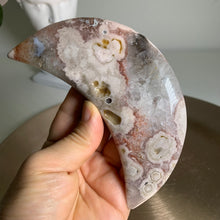 Load image into Gallery viewer, Rare - high quality mixed color flower agate moon