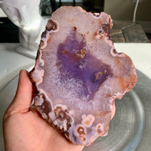 Load image into Gallery viewer, High quality - blue agate flower slab / slice