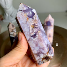 Load image into Gallery viewer, Rare - high quality blue flower agate towers / points