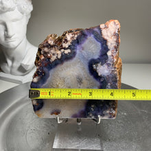 Load image into Gallery viewer, Top quality - blue flower agate slab / slice ( natural color)