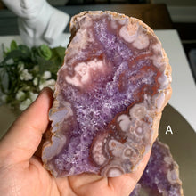 Load image into Gallery viewer, Top quality - pink amethyst flower agate slab/slice