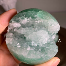 Load image into Gallery viewer, Rare - Top quality green strawberry druzy sphere