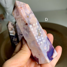 Load image into Gallery viewer, Rare - high quality blue flower agate towers / points