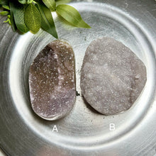 Load image into Gallery viewer, Top quality – Grey lavender amethyst geode from Uruguay with sparkling druzy