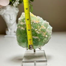 Load image into Gallery viewer, Green Fluorite with Golden Barite | Jiangxi, China