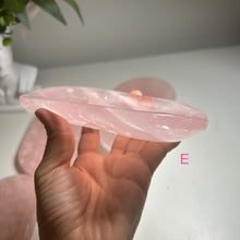 Load image into Gallery viewer, High Quality Rose Quartz Display Plate — Polished Pink Crystal Tray for Jewelry, Rituals & Home Décor