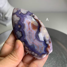 Load image into Gallery viewer, Rare - top quality blue flower agate flame