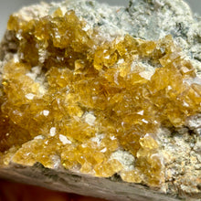 Load image into Gallery viewer, Self stand Golden Barite Crystal Cluster on Matrix | Jiangxi, China