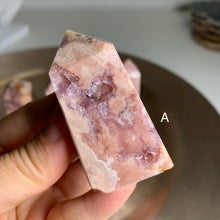 Load image into Gallery viewer, High quality - pink amethyst flower agate tower/ point