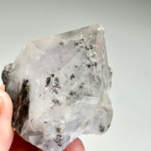 Load image into Gallery viewer, Garden Quartz Crystal | Sichuan China | Natural Lodolite Quartz with Green Inclusions | Raw Quartz Point Specimen