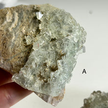 Load image into Gallery viewer, Glassy Moss Fluorite on Matrix | Natural Green Fluorite Crystal | Mineral Specimen | Home Decor | A or B