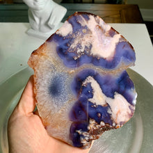 Load image into Gallery viewer, Top quality - blue flower agate slab/ slice