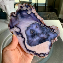 Load image into Gallery viewer, High quality - blue flower agate slab / slice