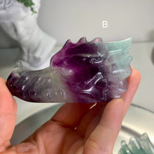 Load image into Gallery viewer, High quality - fluorite dragon head